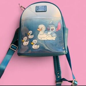 Limited Disney Loungefly Mini Backpack – Stitch with ducks